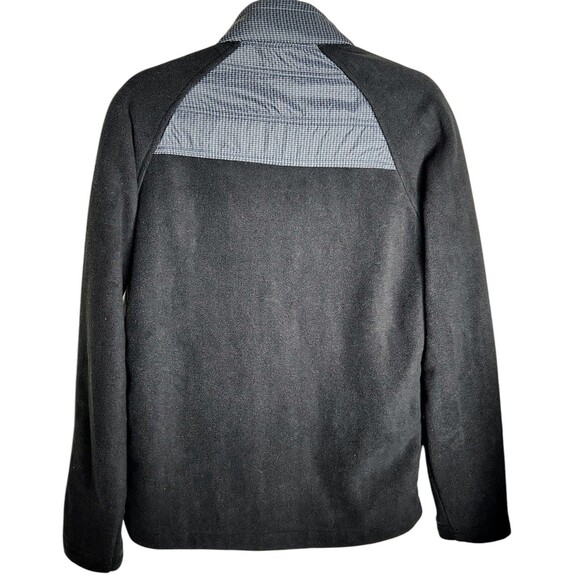 New Balance Fleece Jacket Size Small Black Grey Mock Collar Full Zip Barely Worn - Picture 2 of 13